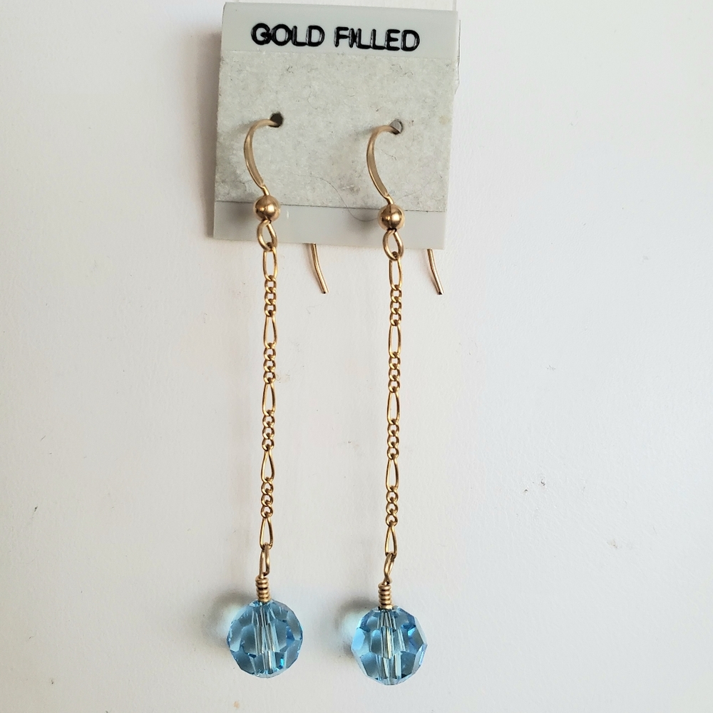 Handmade Swarovski 14KGF earrings